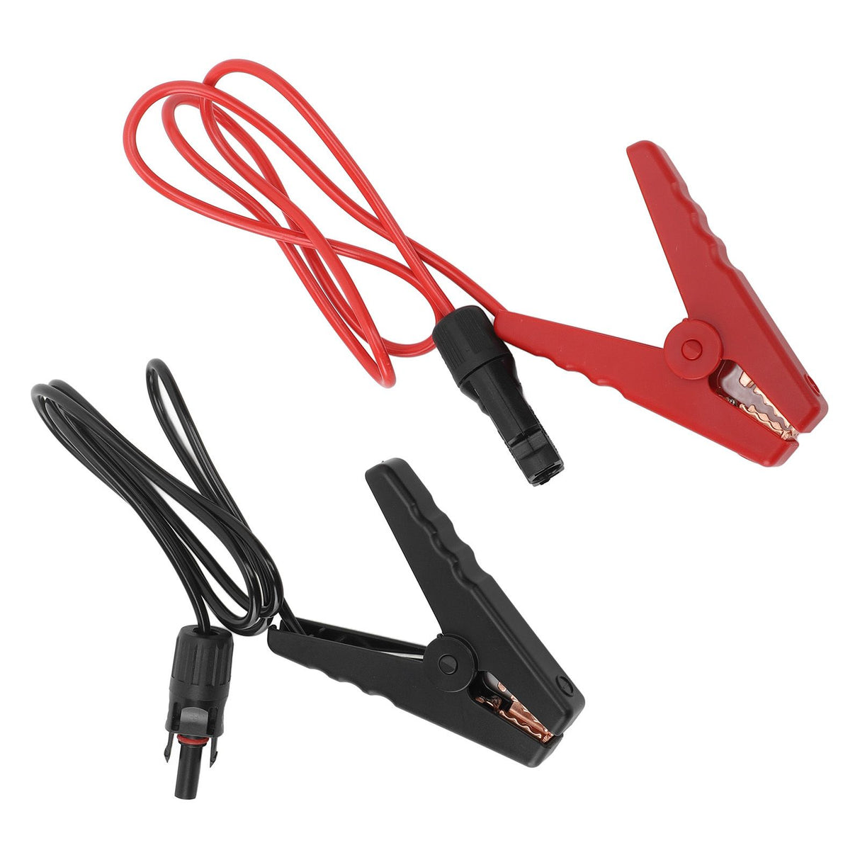 2PCS Solar Power Battery Clip 12AWG Quick Disconnect Extension Cable Battery Charger Clamp Connector for Solar Panel Automotive Motorcycle