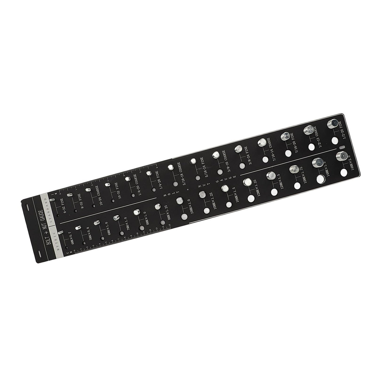 Nut and Bolt Thread Checker 28 Size Inch and Centimeter Carbon Steel Aluminium Alloy Accurate Easy Use Identifier Gauge