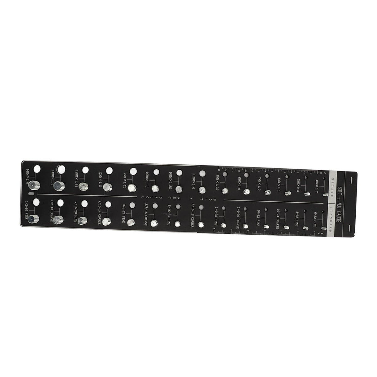 Nut and Bolt Thread Checker 28 Size Inch and Centimeter Carbon Steel Aluminium Alloy Accurate Easy Use Identifier Gauge