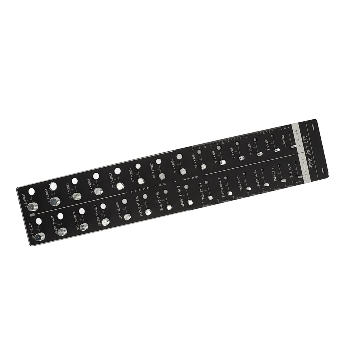 Nut and Bolt Thread Checker 28 Size Inch and Centimeter Carbon Steel Aluminium Alloy Accurate Easy Use Identifier Gauge