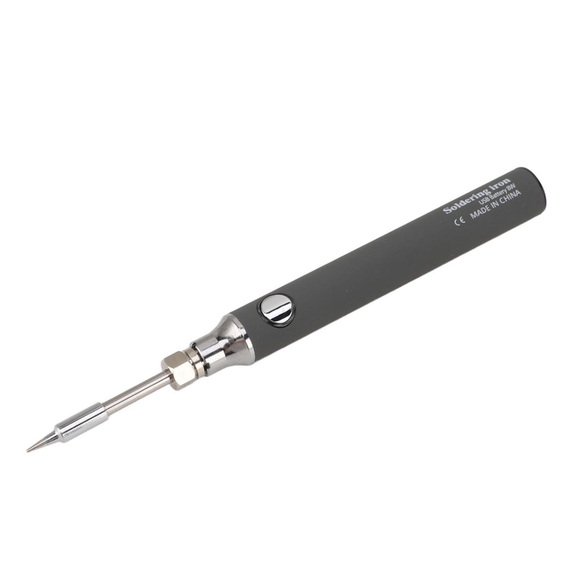 Soldering Iron Kit Cordless Electronic Welding Pen USB Rechargeable Adjustable Temperature Fast Heating Welding Tool for Wire DIY Grey
