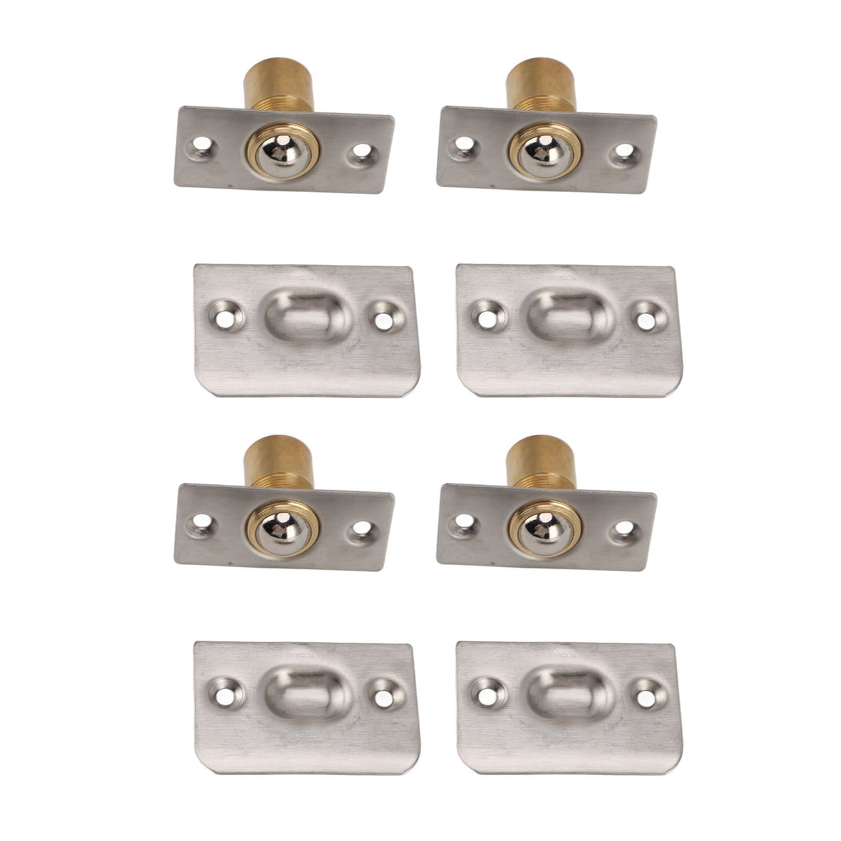 4pcs Door Ball Catch Solid Brass Adjustable Spring Closet Ball Latch for Cabinet Pantry