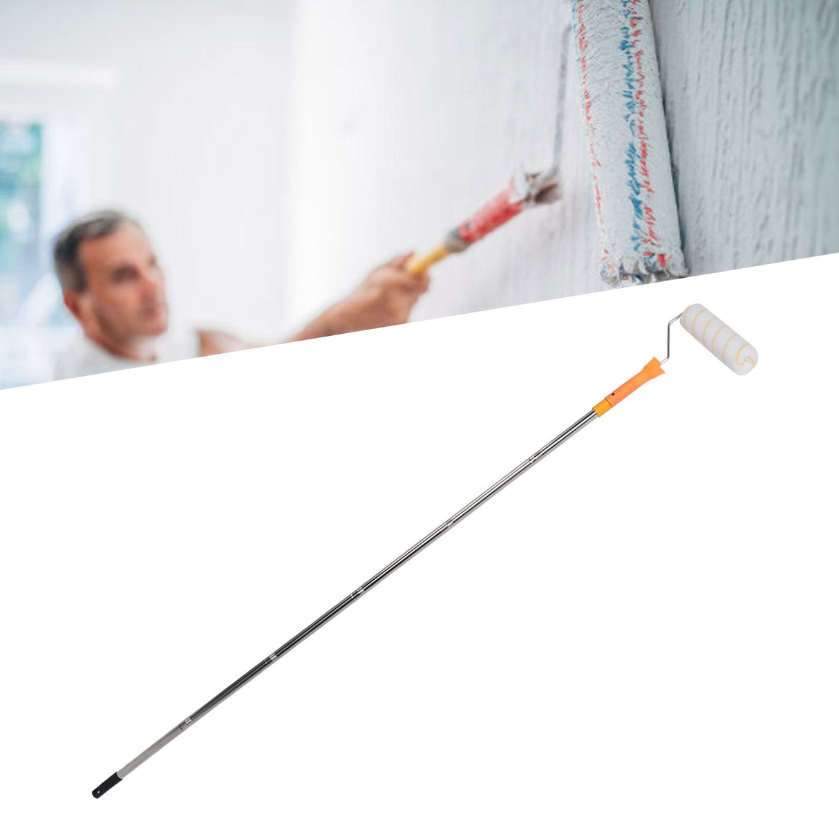Telescoping Paint Roller Telescopic Paint Roller Brush 1.8m Tool for Home Painting
