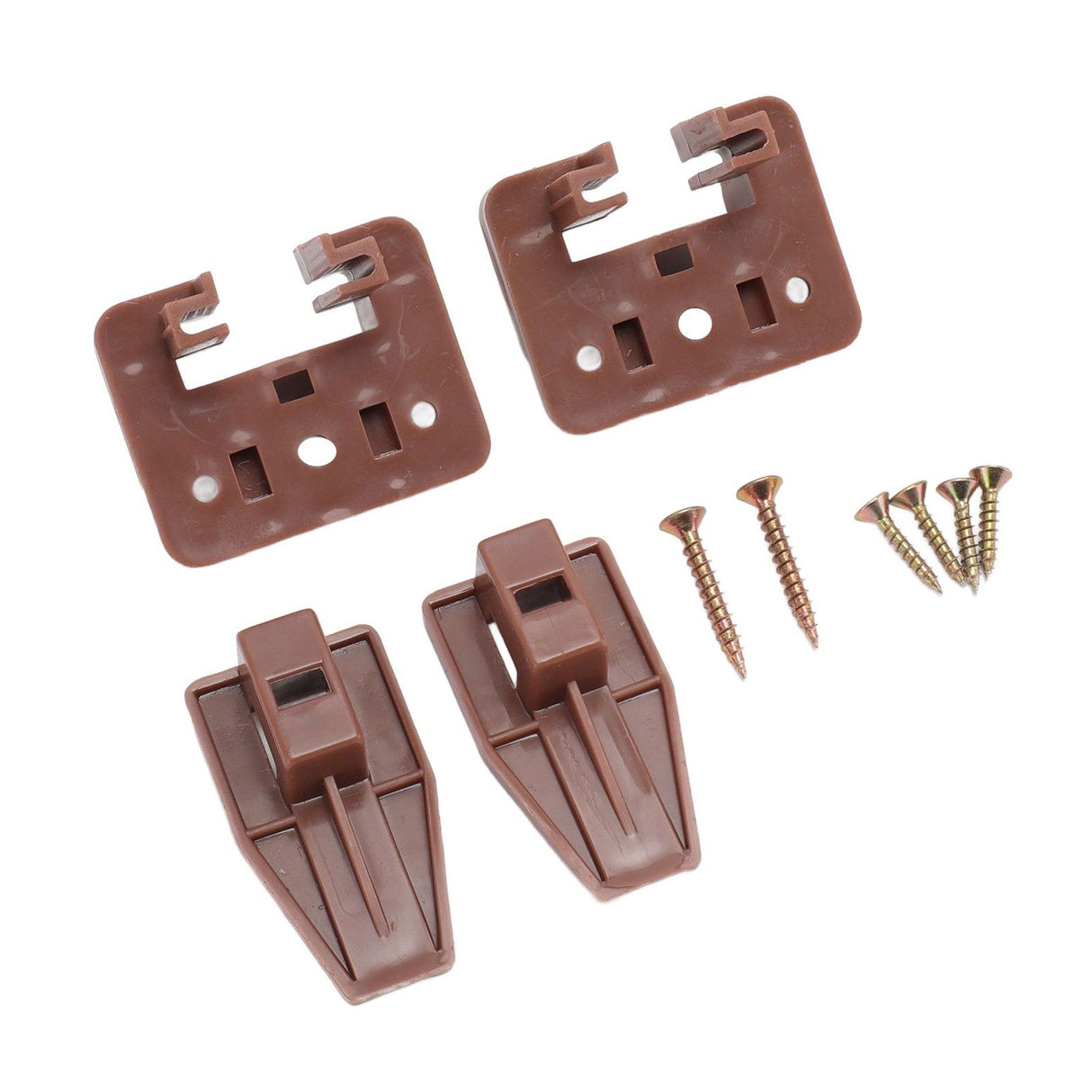 10 Pack Drawer Track Guide and Glides Dresser Center Mount Plastic Drawer Slides Replacement Parts with Screws for Furniture Drawer System