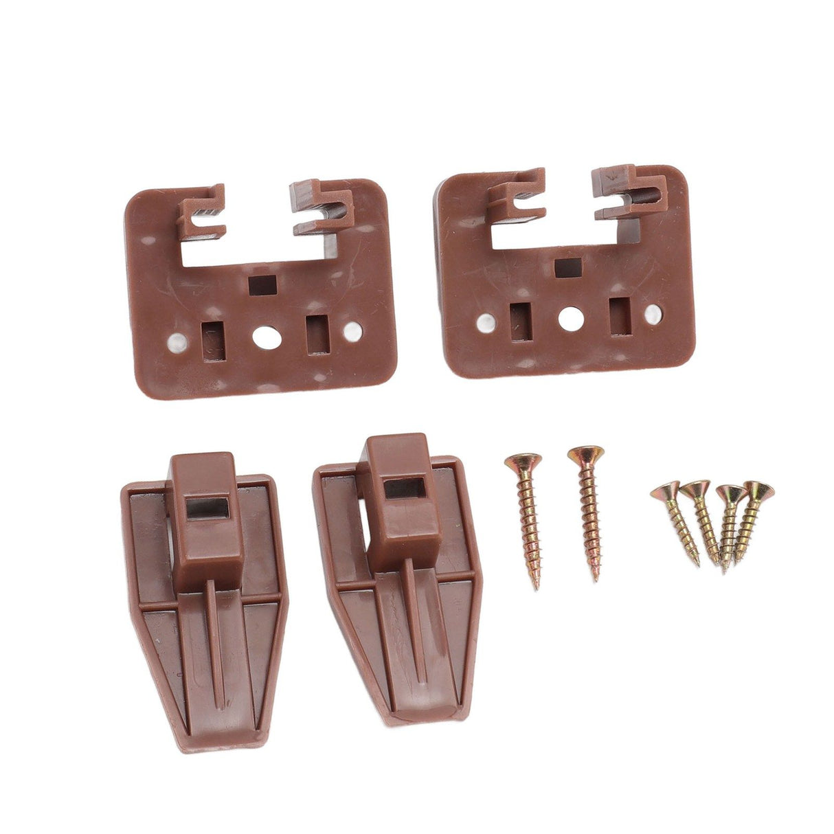 10 Pack Drawer Track Guide and Glides Dresser Center Mount Plastic Drawer Slides Replacement Parts with Screws for Furniture Drawer System