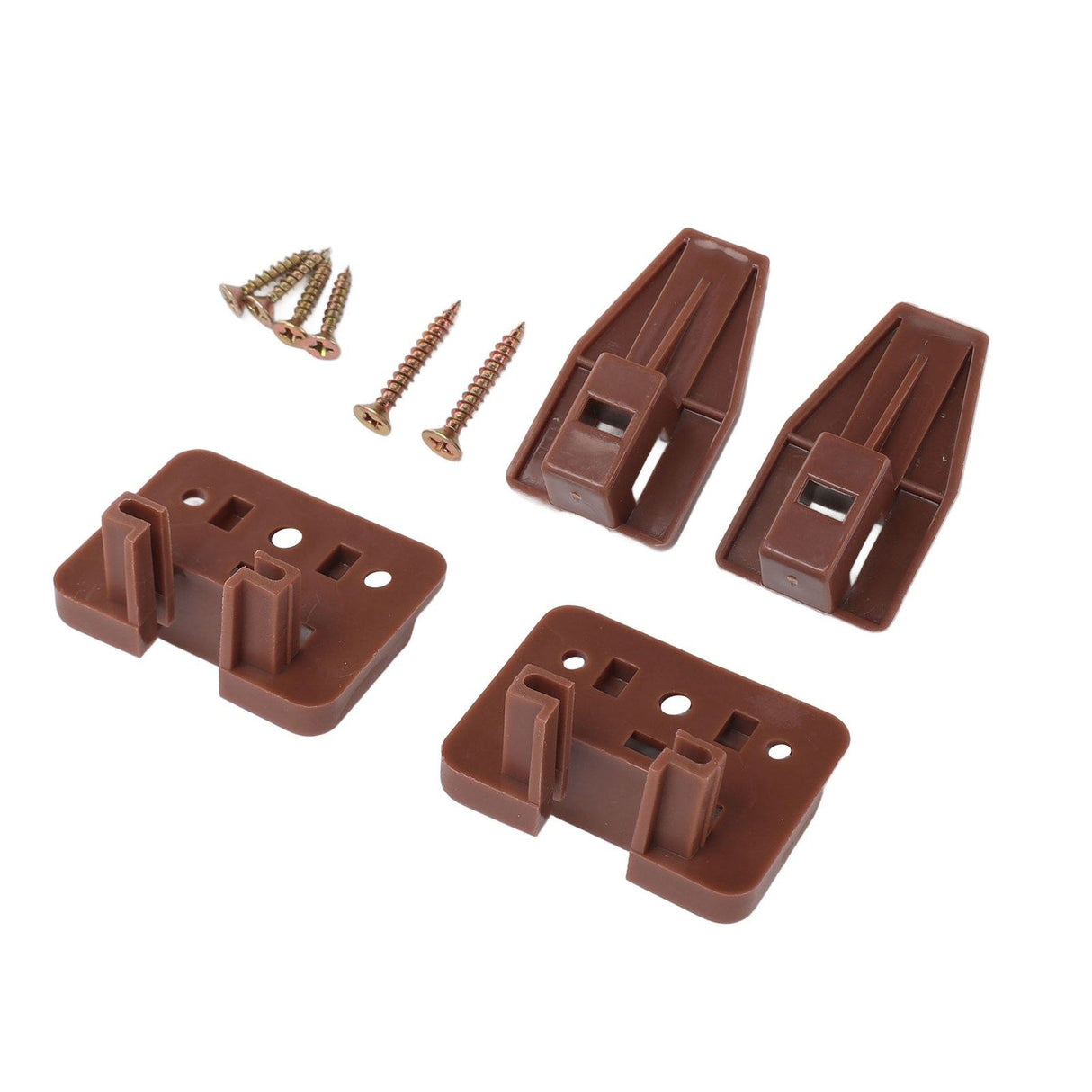 10 Pack Drawer Track Guide and Glides Dresser Center Mount Plastic Drawer Slides Replacement Parts with Screws for Furniture Drawer System