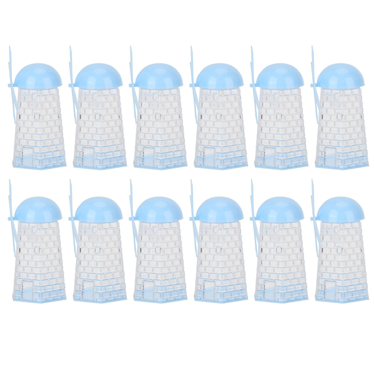 12PCS Windmill Shaped Candy Box Plastic Candy Case Container for Wedding Favor Baby Shower Decor