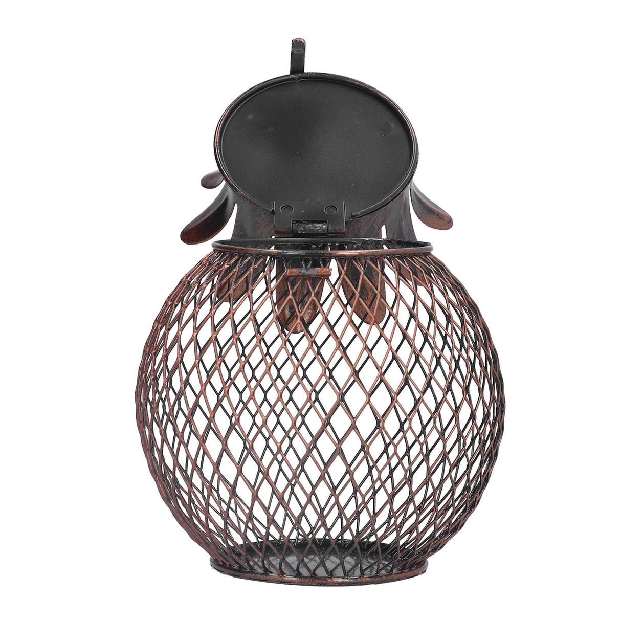 Wine Cork Container Iron Pineapple Shaped Wine Bottle Cork Storage Box Ornament for Home Bar Decoration