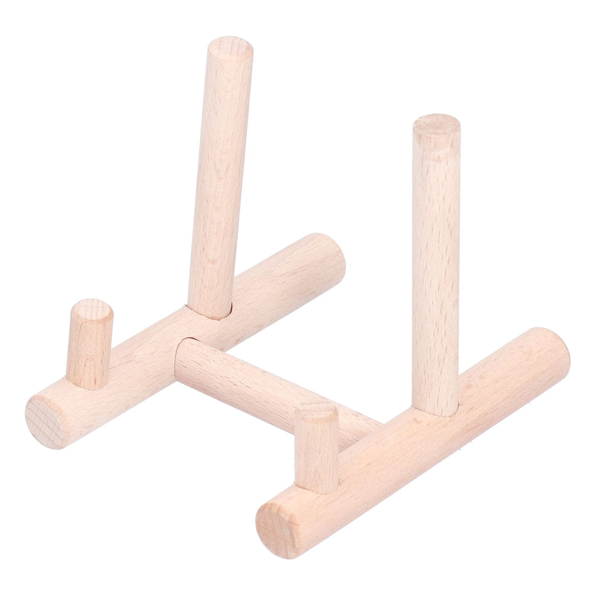 Wooden Desktop Ornament Household Modern Plate Holder Stand Home Decoration for Party