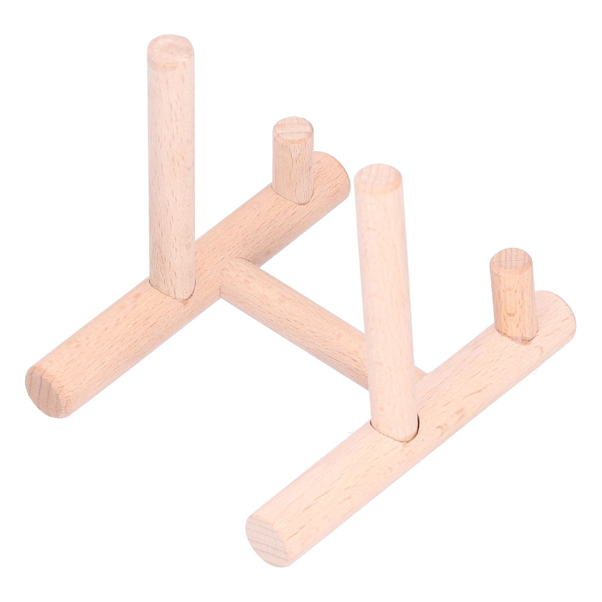Wooden Desktop Ornament Household Modern Plate Holder Stand Home Decoration for Party