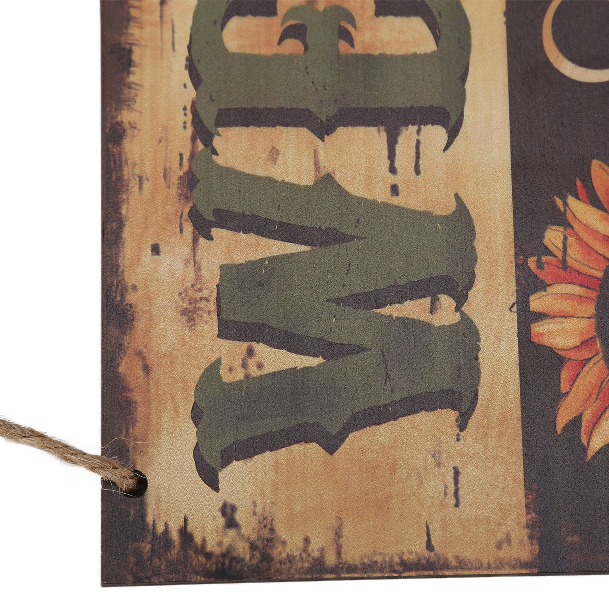 Wooden Door Hanging Plague with Pumpkin Sunflower Pattern for Indoor Outdoor Home DecorationJM00929