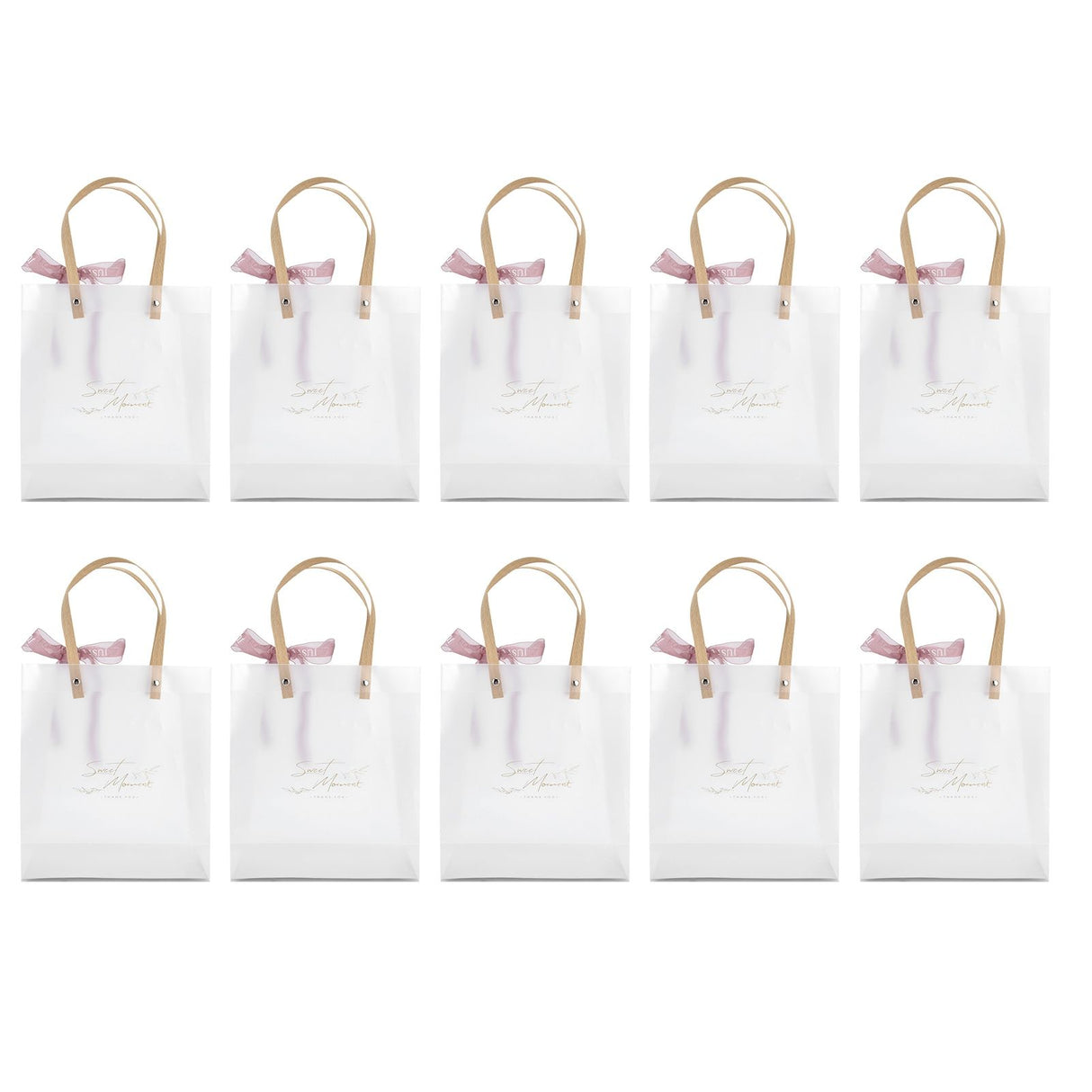 10Pcs Innovative Wedding Candy Box PVC Transparent Handbag for Birthday Party Christmas