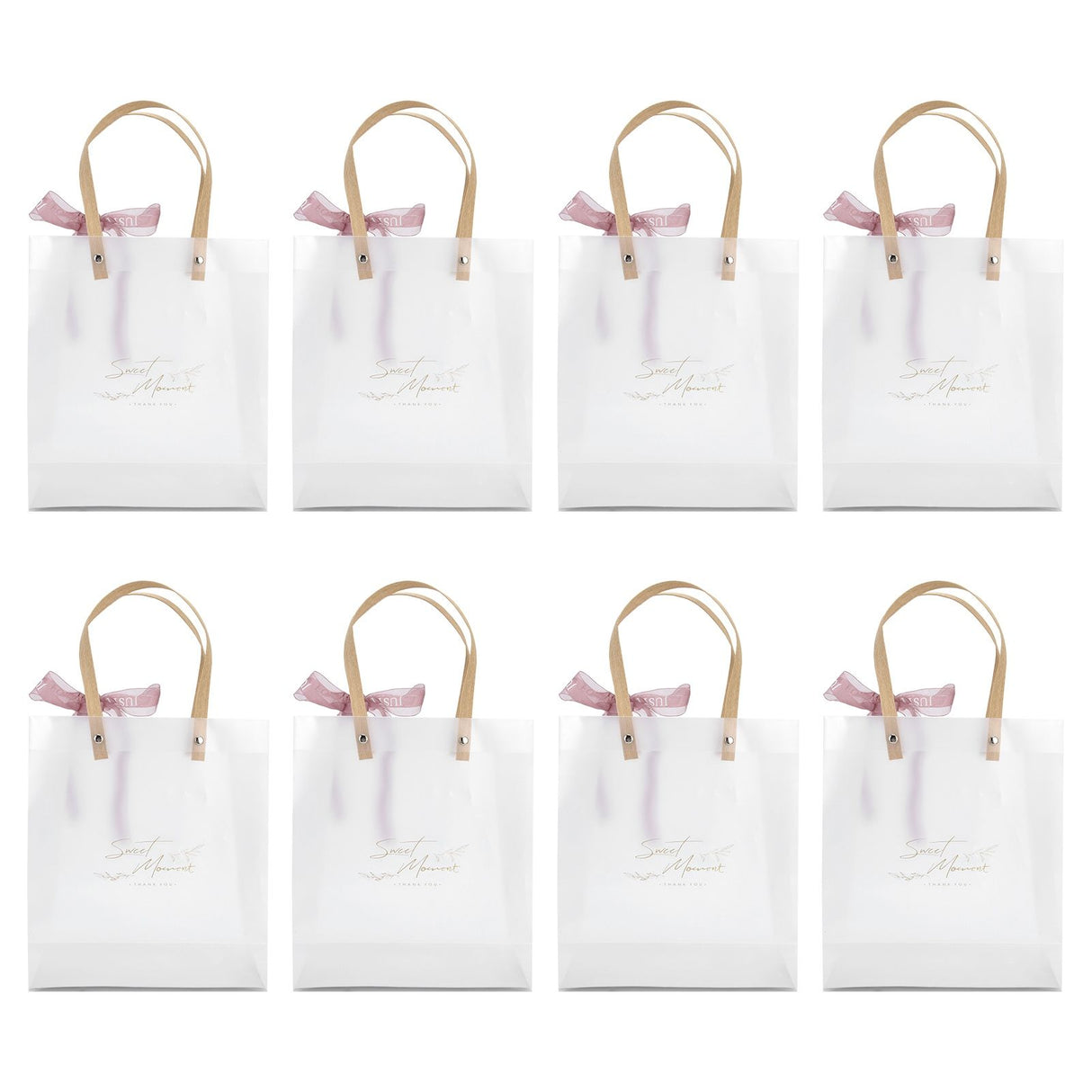 10Pcs Innovative Wedding Candy Box PVC Transparent Handbag for Birthday Party Christmas