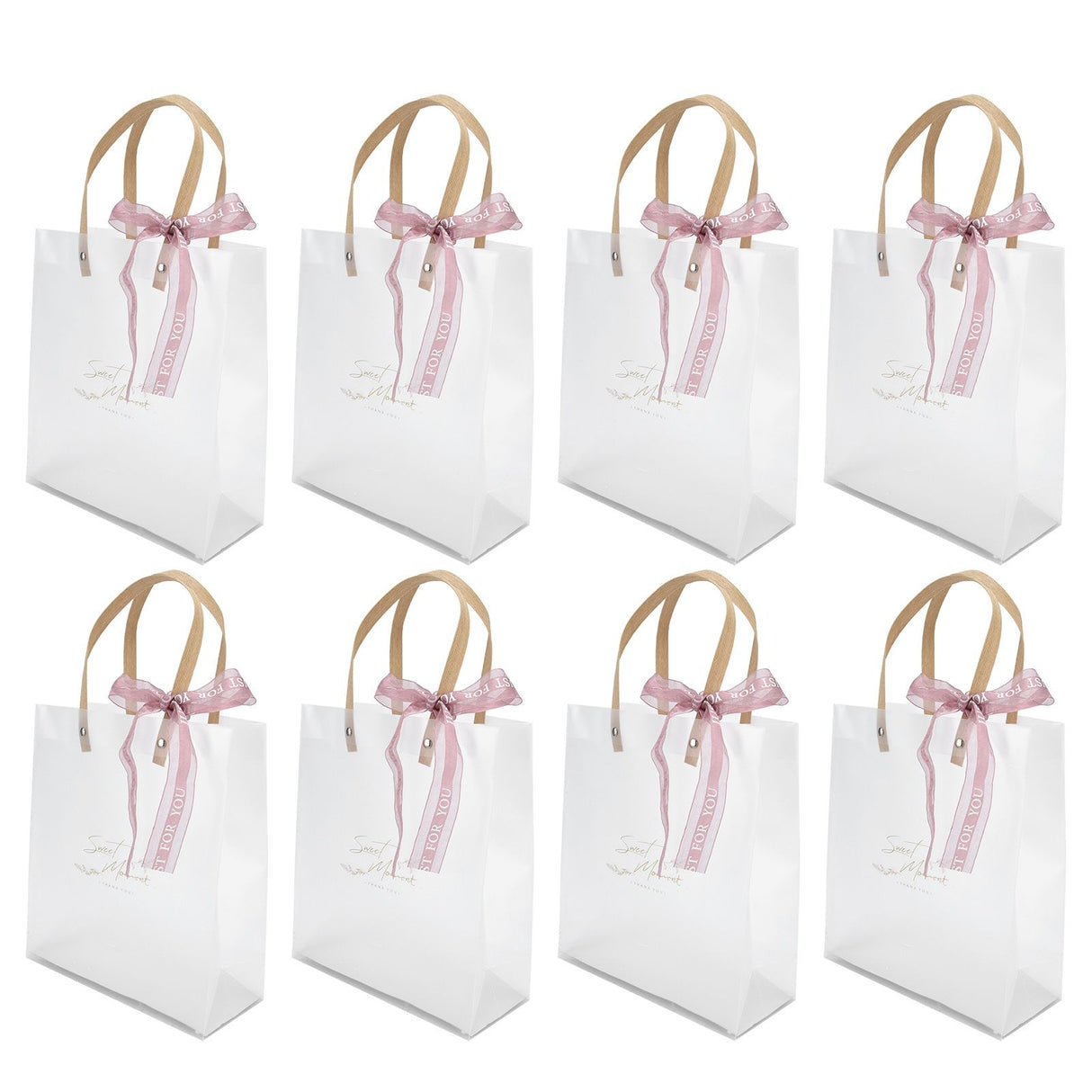 10Pcs Innovative Wedding Candy Box PVC Transparent Handbag for Birthday Party Christmas