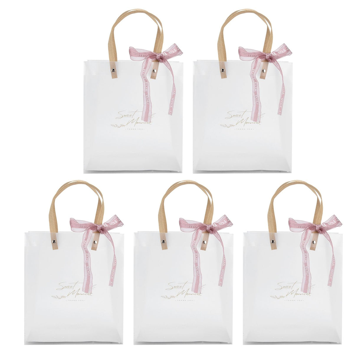 10Pcs Innovative Wedding Candy Box PVC Transparent Handbag for Birthday Party Christmas