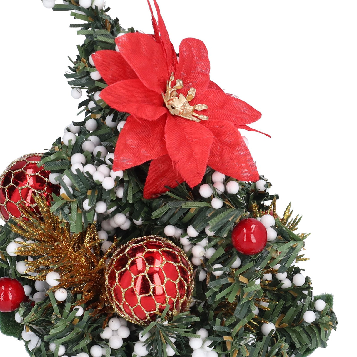 Artificial Christmas Tree Mini Exquisite Cute Bright Colors Desktop Innovative Christmas Tree OrnamentsRed