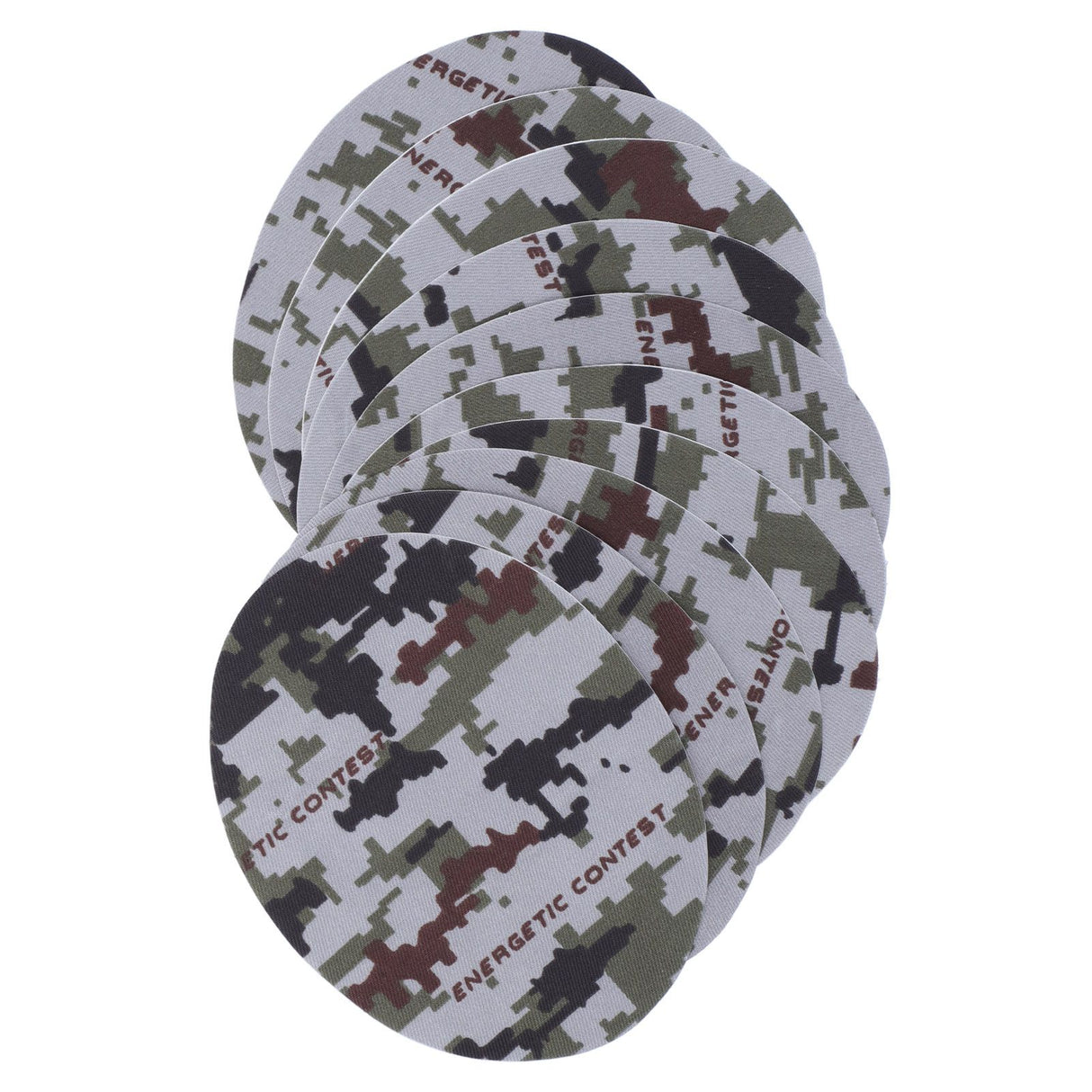 10PCS Camouflage Clothes Patches Clothing Repair Decorating Kit for Pants Down Jacket Decoration