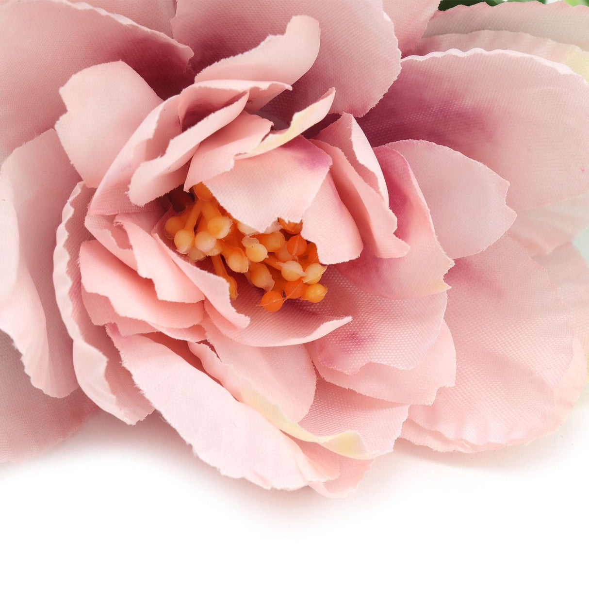 2Pcs Hemp Rope Napkin Buckle Simulation Flower Napkin Ring for Hotel Western Restaurant6622 Pink