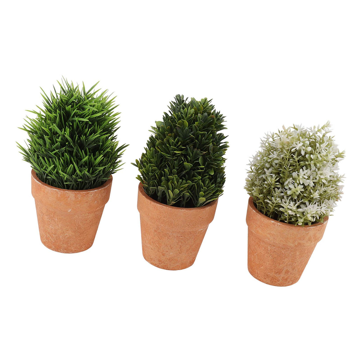 3PCS Artificial Potted Plants Set Plastic Indoor Small Fake Greenery Potted Plants for Home Bathroom Living Room Bedroom Office Desk Bookshelf Decor