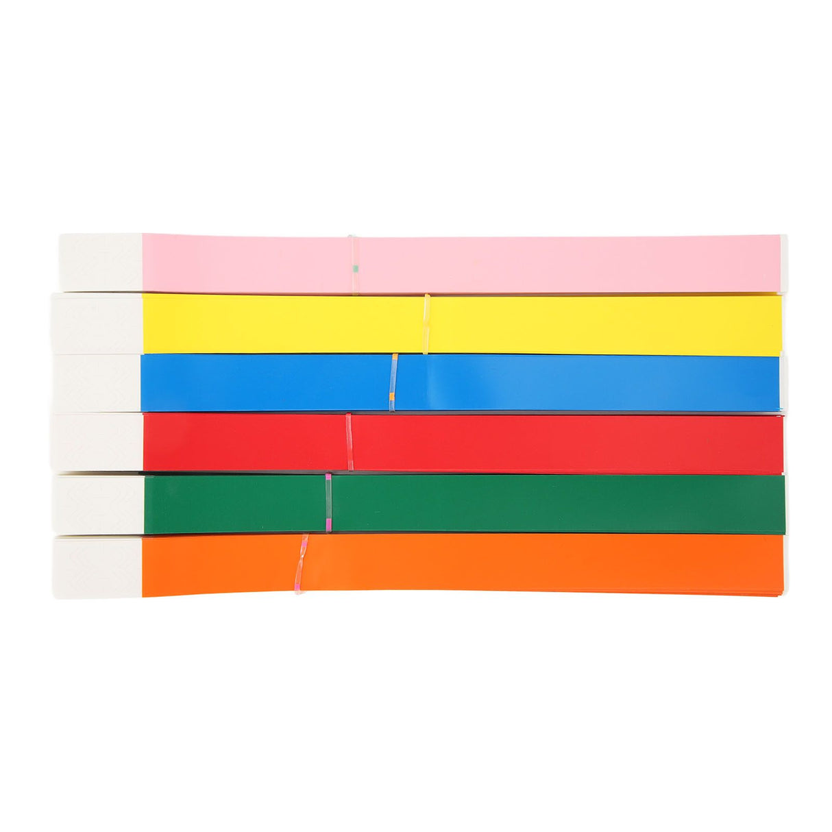 600PCS Party Wristbands Synthetic Paper Colorful Waterproof Hand Bands Adhesive Comfortable Party Bracelets for Events Concerts Festival