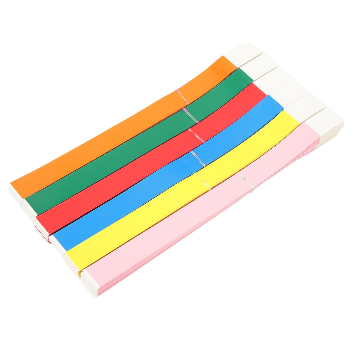 600PCS Party Wristbands Synthetic Paper Colorful Waterproof Hand Bands Adhesive Comfortable Party Bracelets for Events Concerts Festival