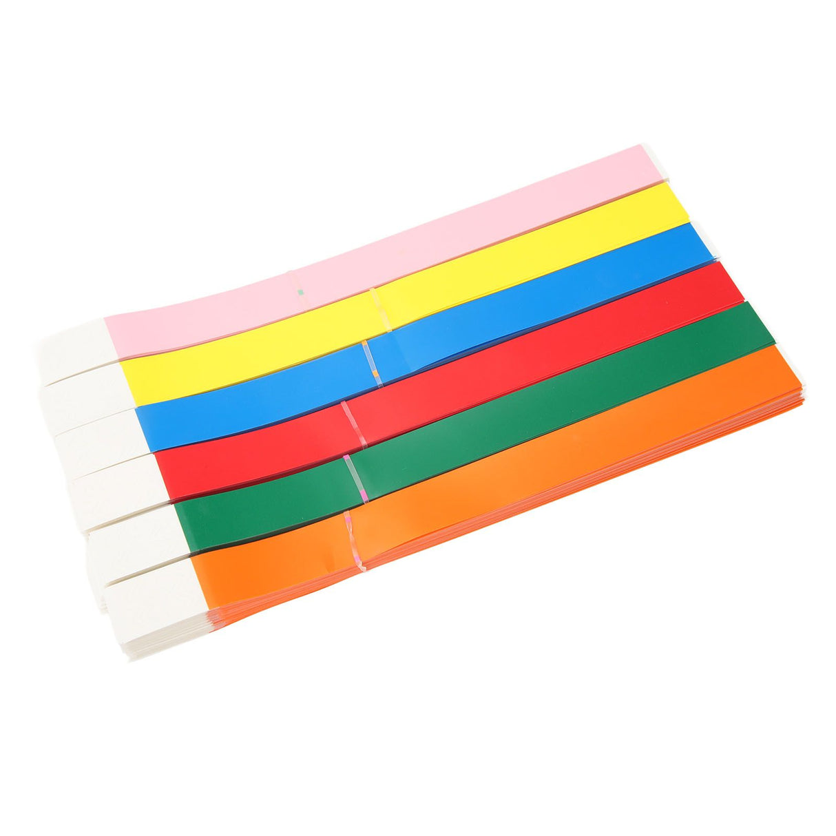 600PCS Party Wristbands Synthetic Paper Colorful Waterproof Hand Bands Adhesive Comfortable Party Bracelets for Events Concerts Festival