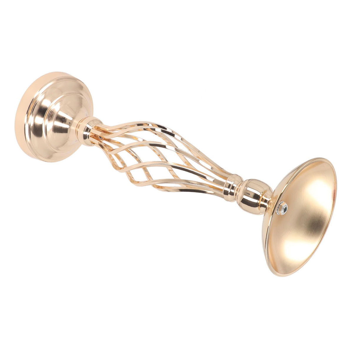 Table Candlestick Ornament Iron Twisted Curb Candle Holder Decorative Ornament Wedding Candlestick Decoration Gold S