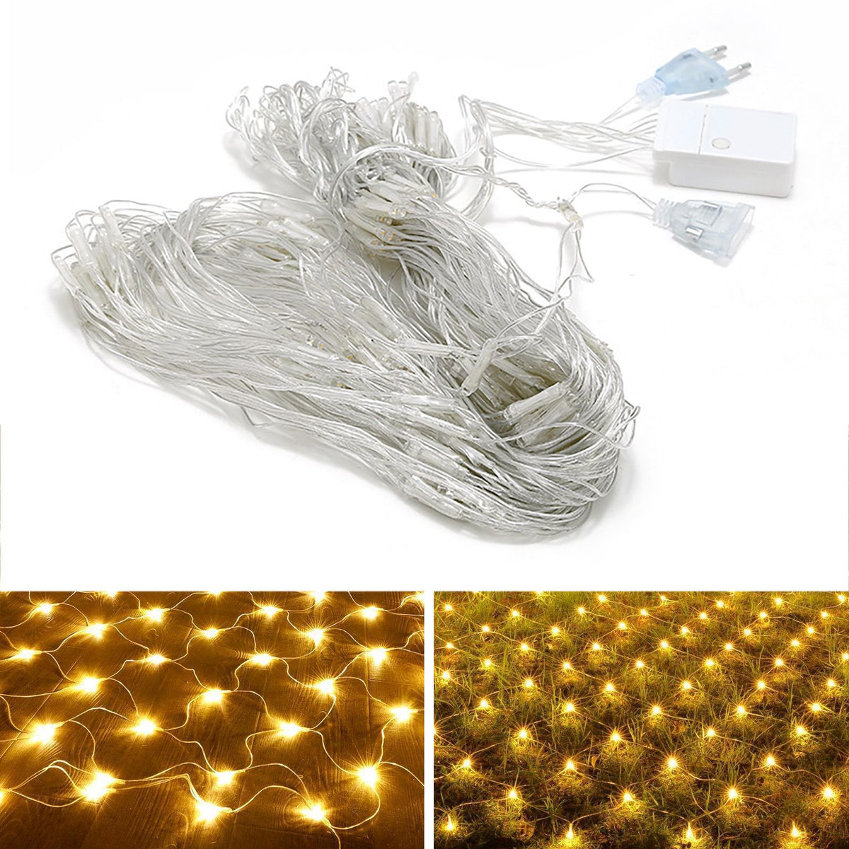 Net Mesh String LED Lights 4.9x4.9ft Waterproof Outdoor Christmas Net Lights for Christmas Outdoor Wedding