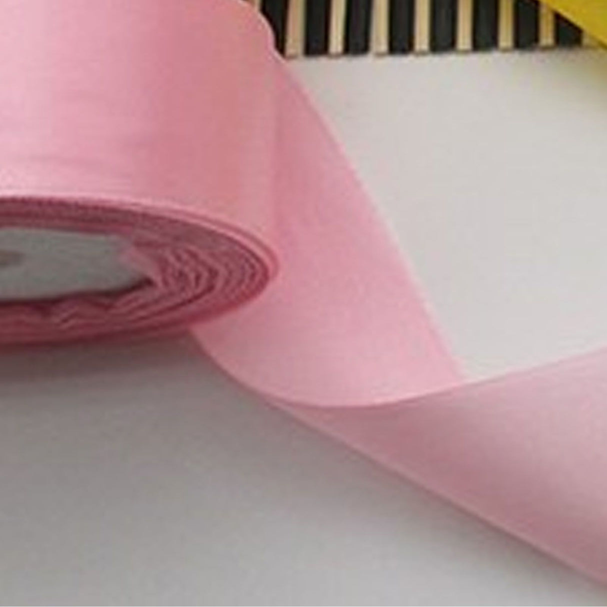 5 Roll Solid Color Ribbon 4cm Double Face Satin Ribbon for DIY Handcraft Gift Packaging 5 Colors