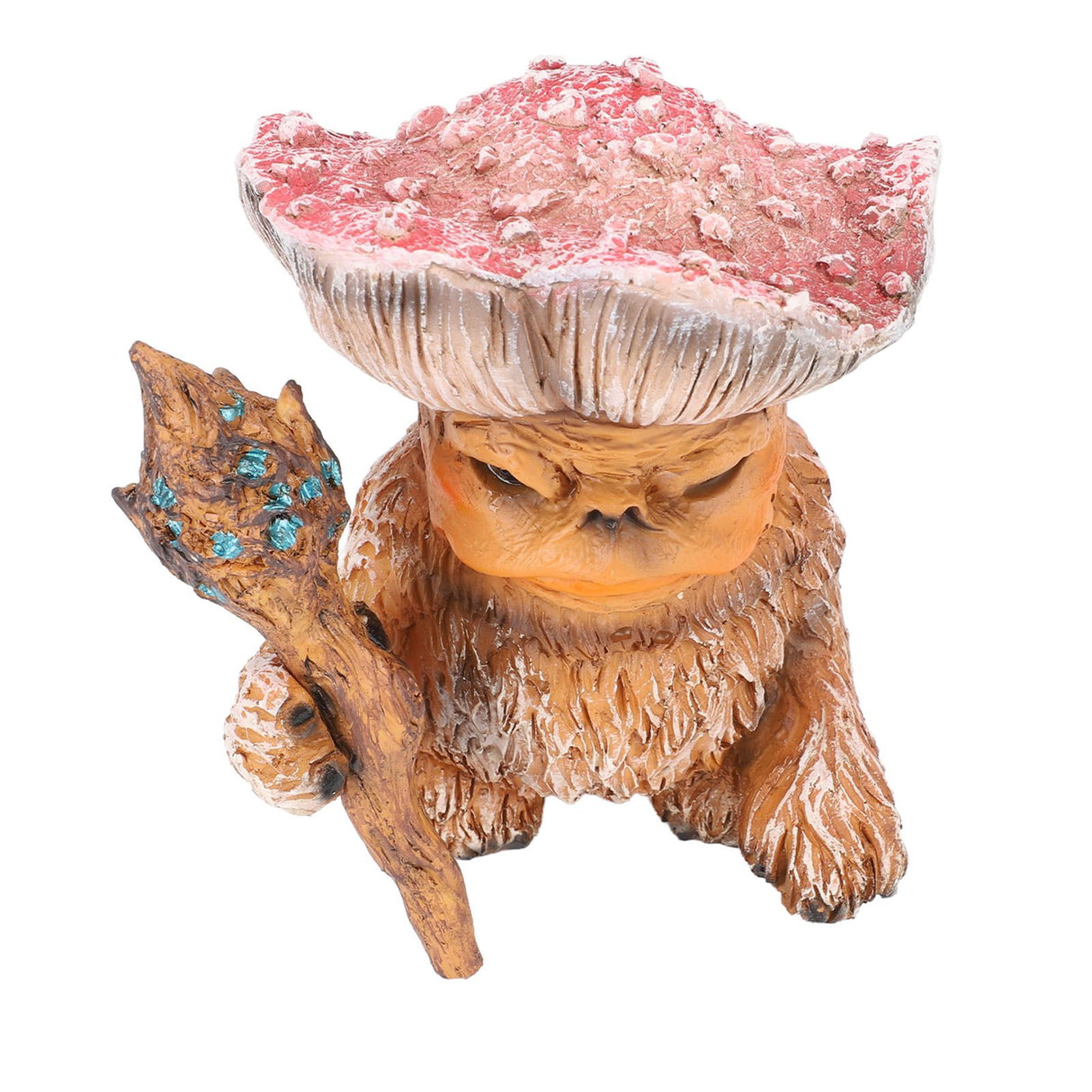 Fairy Mushroom Monster Resin Gothic Style Exquisite Vividly Detailed Outdoor Garden Statue for Lawn Yard Balcony A