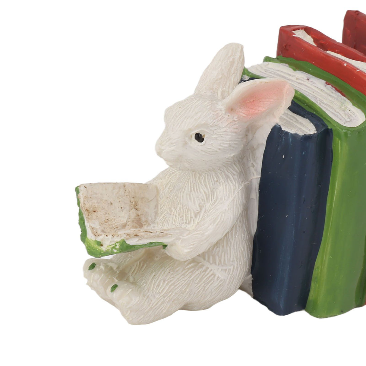 Figurine Statue Ornament Elephant Bunny Reading Resin Long Lasting Garden Sculpture Decor for Desk Outdoor Yard Office