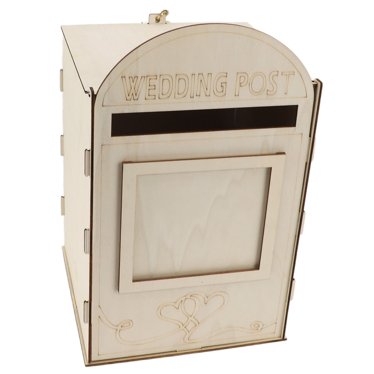 DIY Wooden Wedding Mailbox Post Box with Lock Key for Reception Wedding Anniversary Party Decoration JM01617