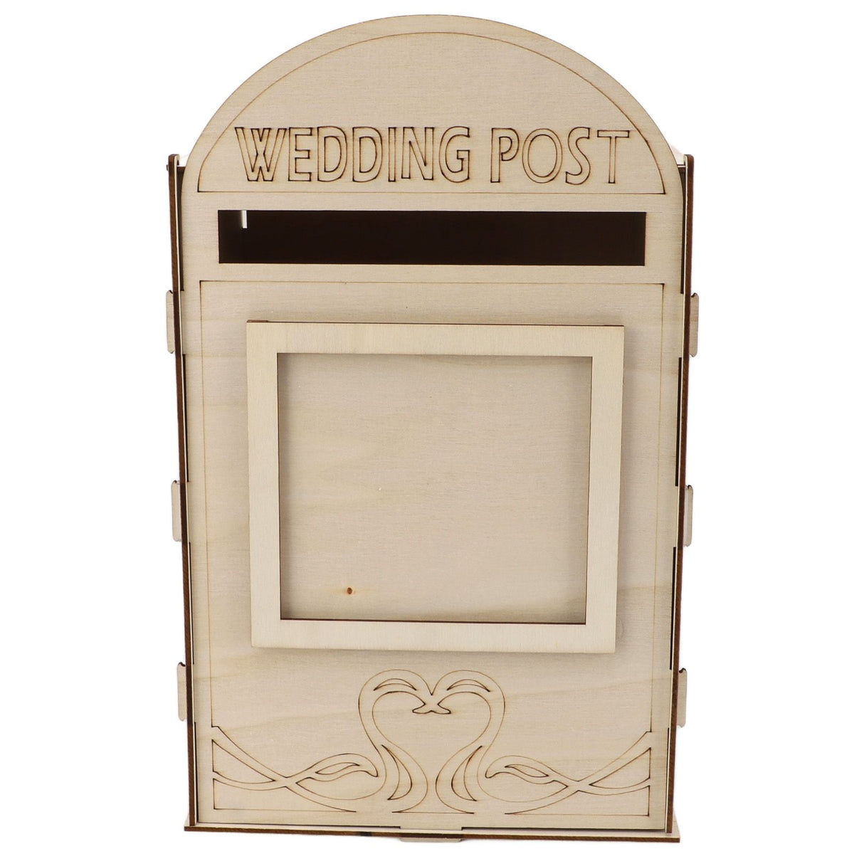 DIY Wooden Wedding Mailbox Post Box with Lock Key for Reception Wedding Anniversary Party Decoration JM01618