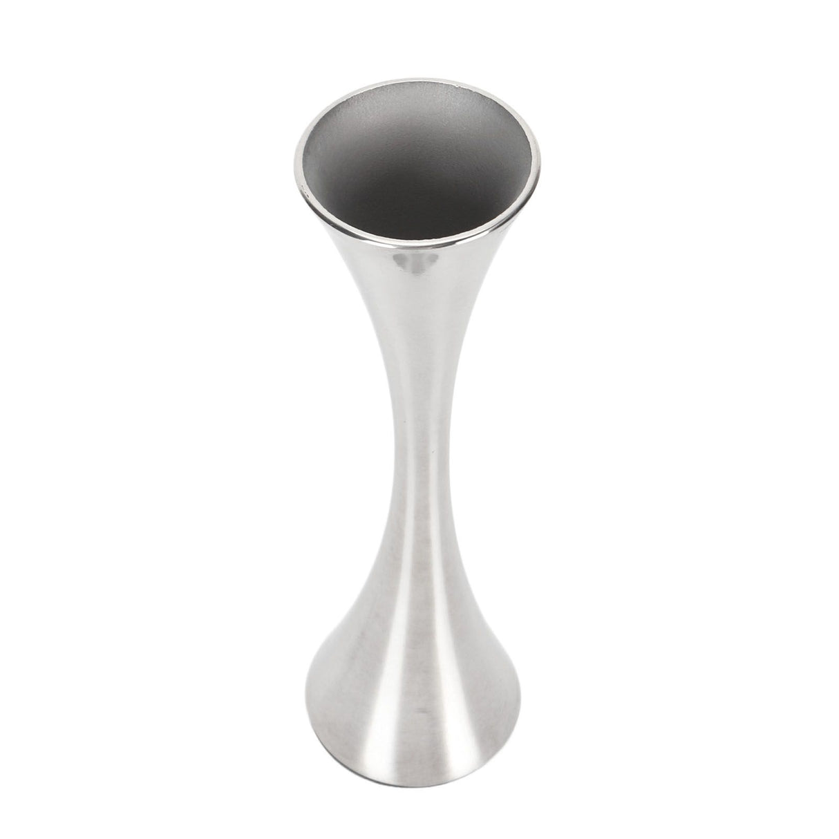 Stainless Steel Vase Innovative Elegant Modern Style Round Mouth Metal Flower Vase for Living Room Table