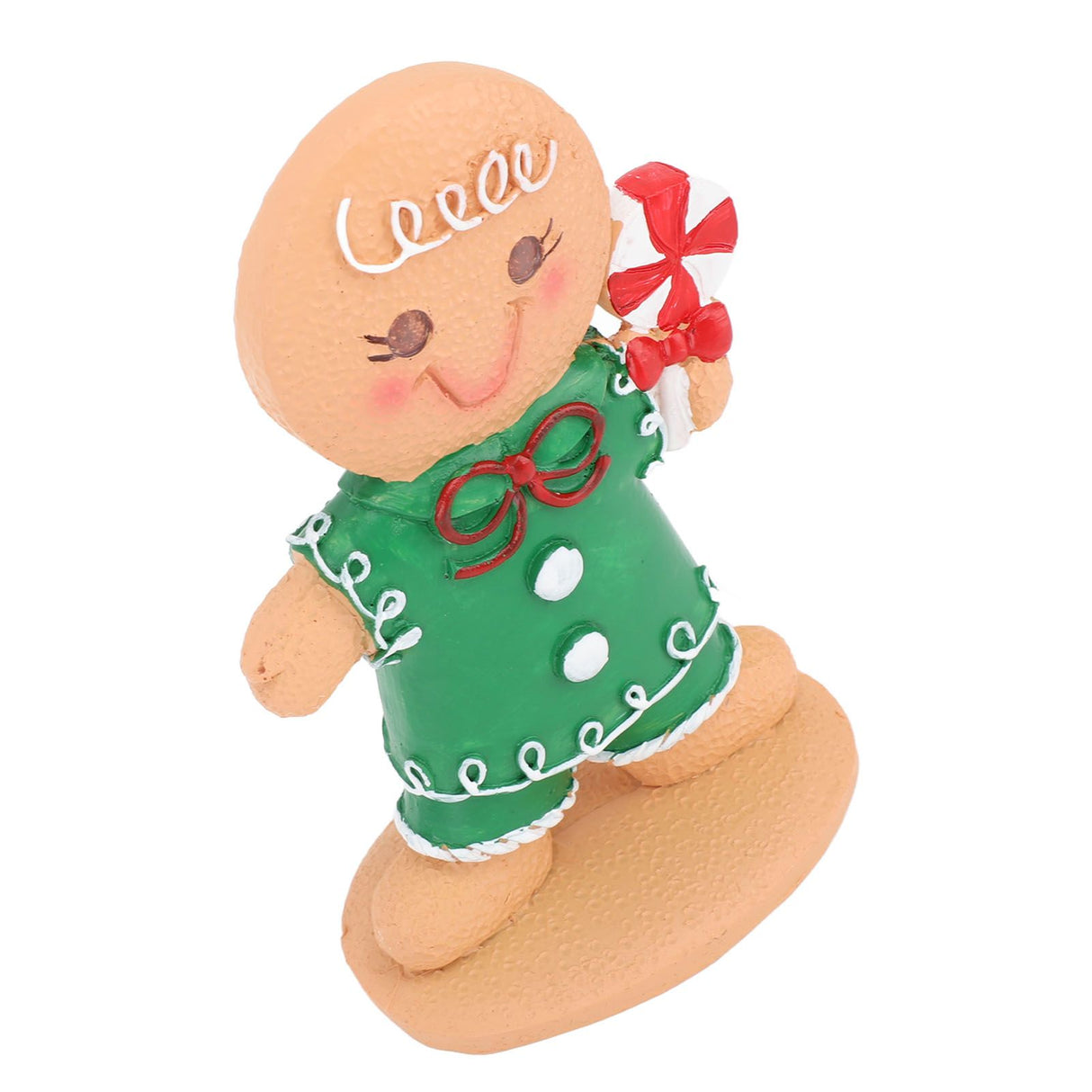 Gingerbread Kids Tabletop Figures Creativity Cute Christmas Gingerbread Table Decor for Store Bar Boy Candy