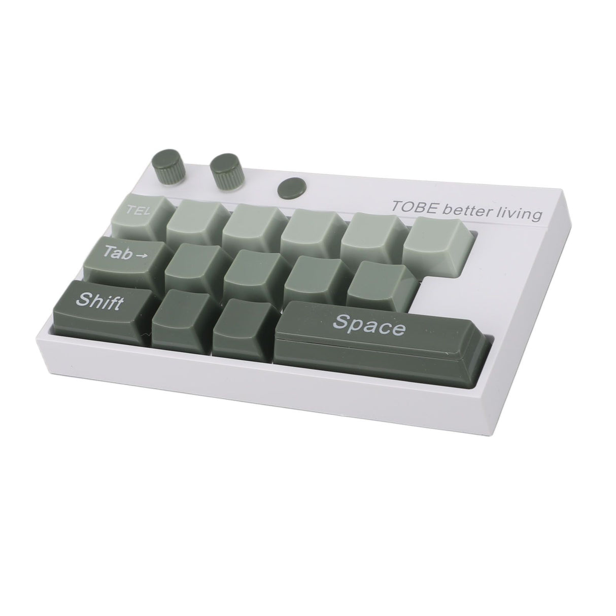 Mechanical Keyboard Ornaments Decoration Luminous Display with Number Stickers for Home Desktop Office Green