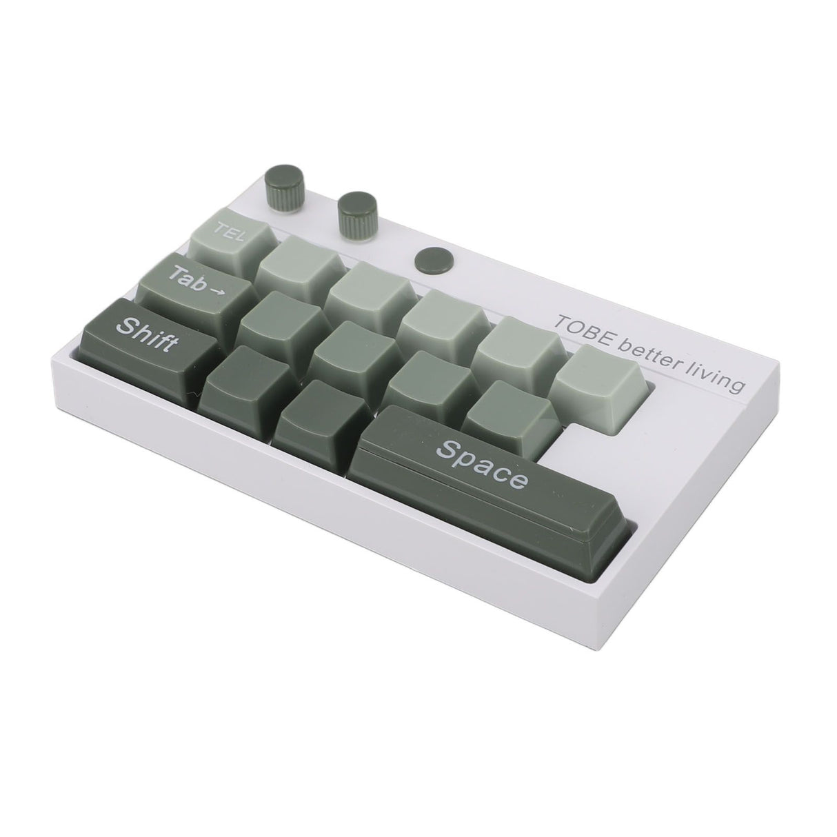 Mechanical Keyboard Ornaments Decoration Luminous Display with Number Stickers for Home Desktop Office Green