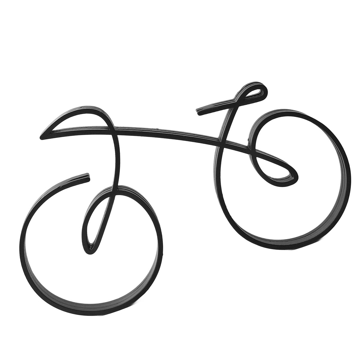 Bicycle Art Sculpture Iron Minimalistic Wire Framed Style Elegant Bicycle Sculpture for Cycling Enthusiasts Decoration