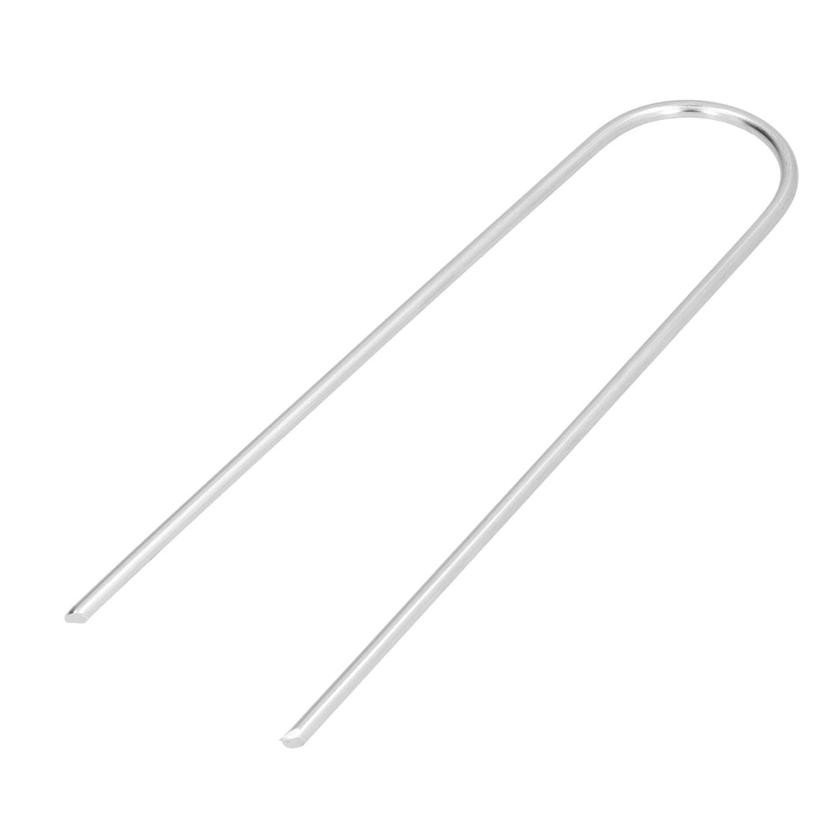 4 Pcs U Shaped Nail Tent Ground Staple High Hardness Stainless Steel Garden Pegs Securing Lawn Supplies