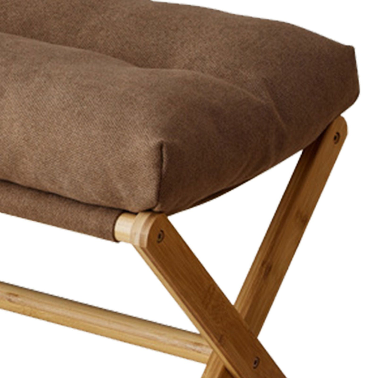 Foot Stool Foldable X Leg Modern Multifunctional Foot Rest with Soft Cushion for Living Room Bedroom Office Coffee