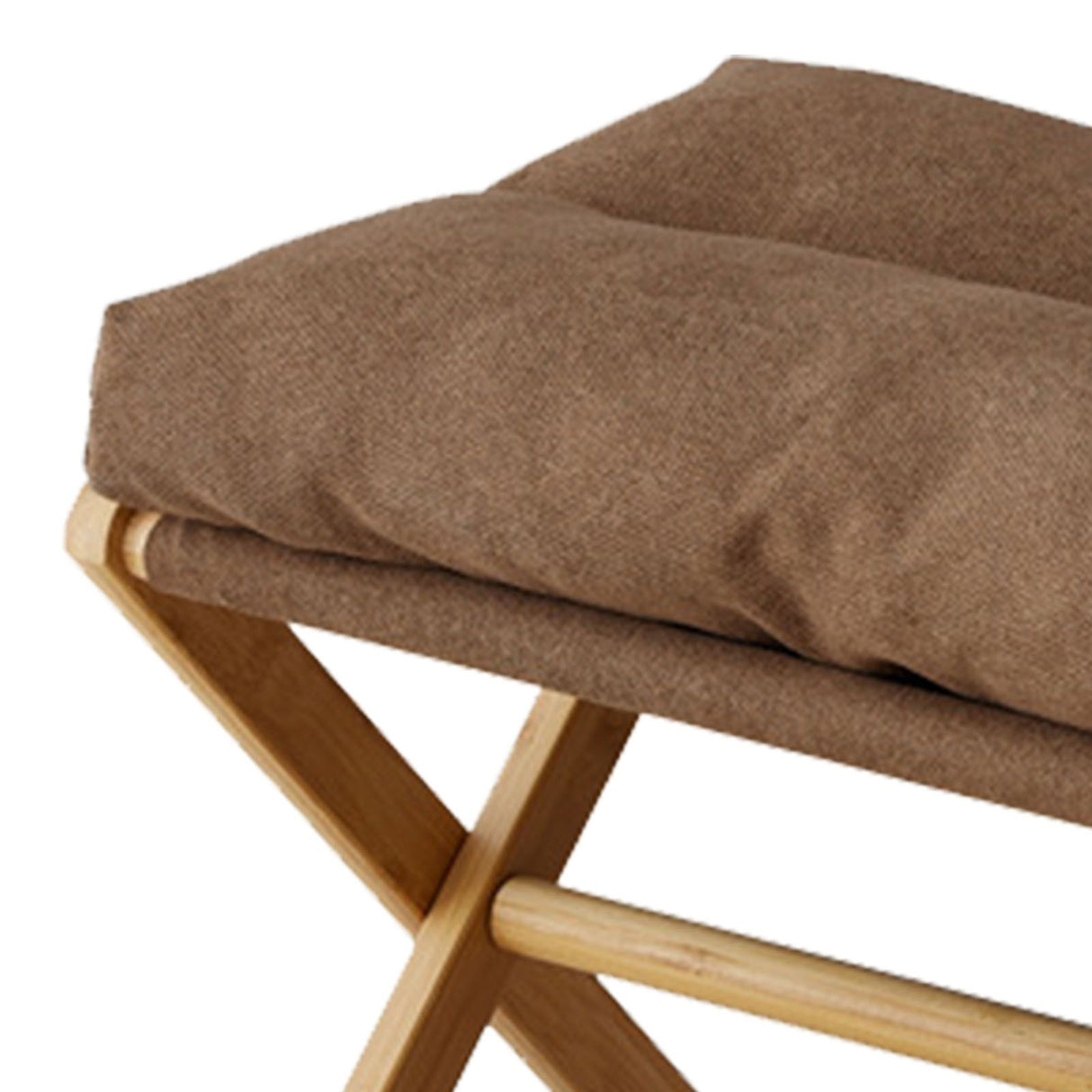 Foot Stool Foldable X Leg Modern Multifunctional Foot Rest with Soft Cushion for Living Room Bedroom Office Coffee