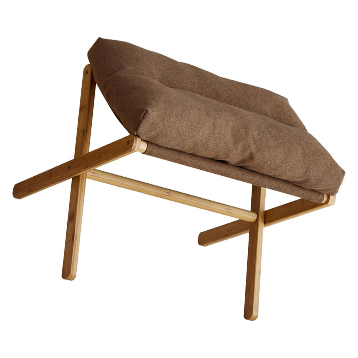 Foot Stool Foldable X Leg Modern Multifunctional Foot Rest with Soft Cushion for Living Room Bedroom Office Coffee