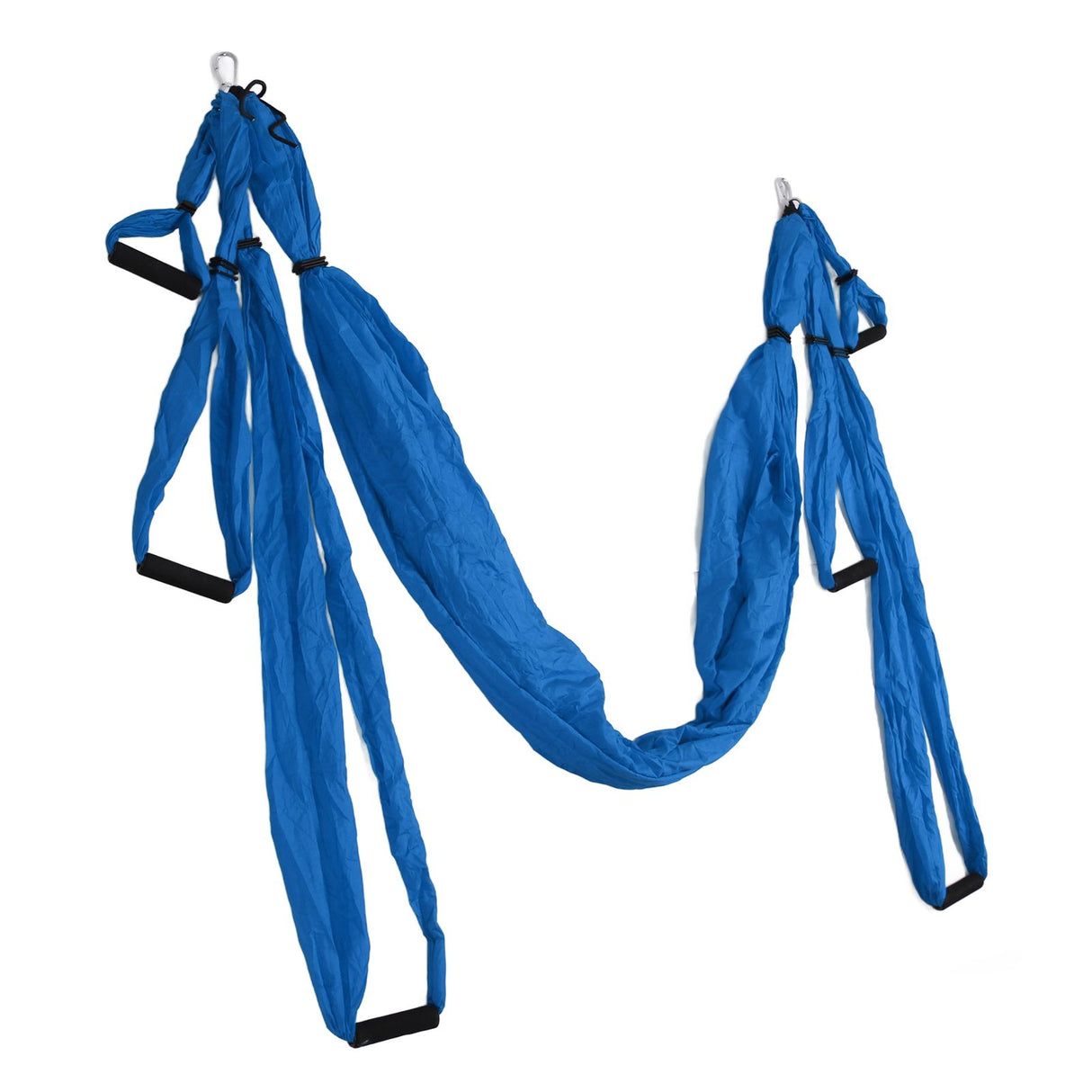 Aerial Yoga Swing Set Polyester Cotton Adjustable Improve Flexibility Yoga Hammock for Physical Exercise Dark Blue