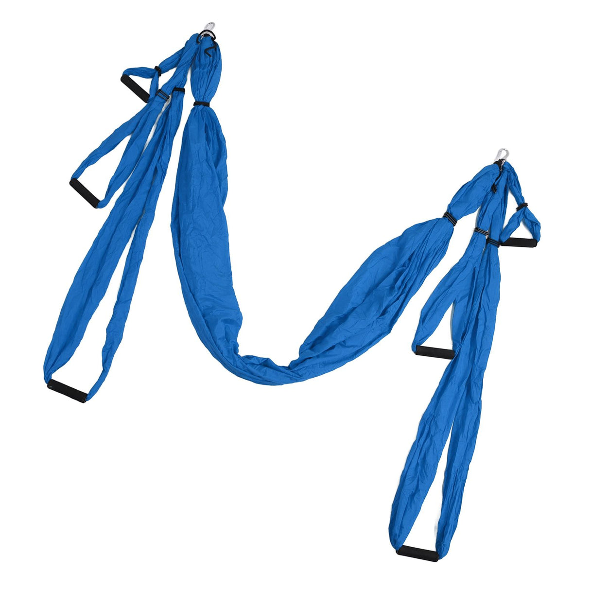 Aerial Yoga Swing Set Polyester Cotton Adjustable Improve Flexibility Yoga Hammock for Physical Exercise Dark Blue