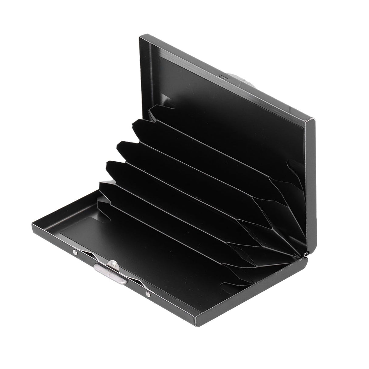 Credit Card Holder Protector Stainless Steel Credit Card Wallet Business Card Case for Men and WomenBlack