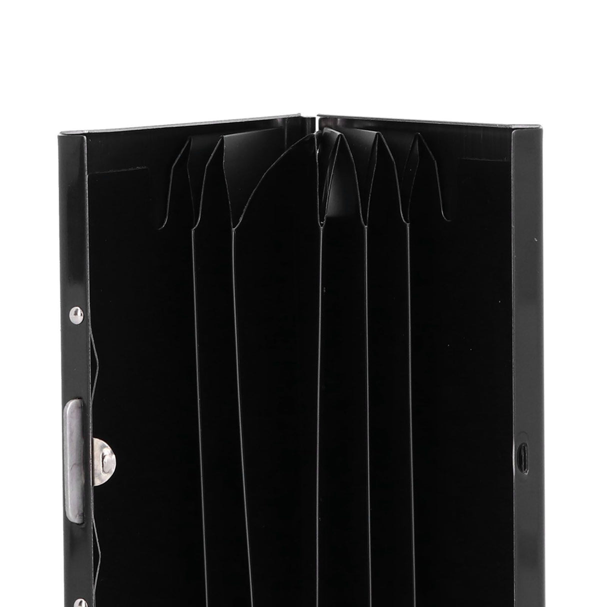 Credit Card Holder Protector Stainless Steel Credit Card Wallet Business Card Case for Men and WomenBlack