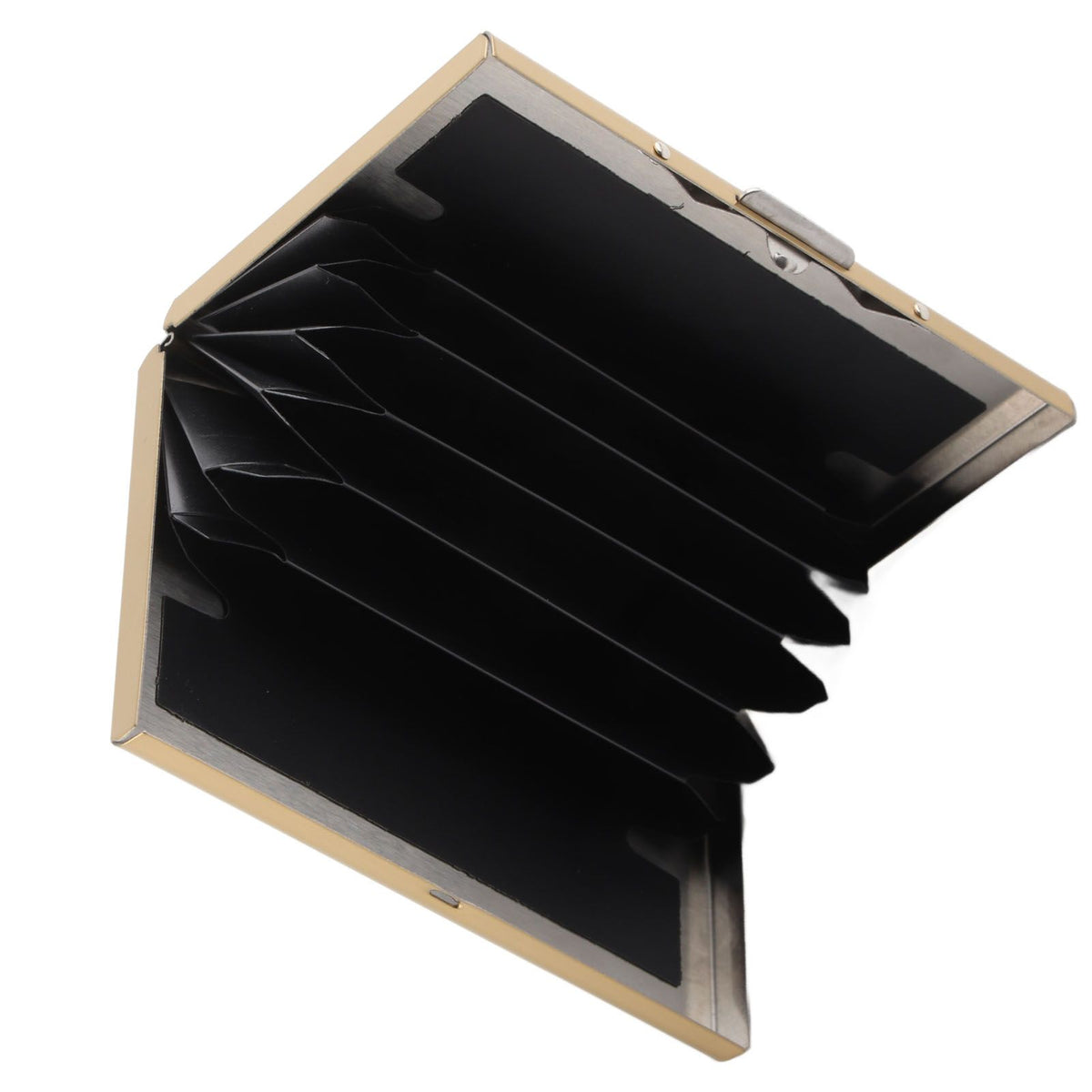 Credit Card Holder Protector Stainless Steel Credit Card Wallet Business Card Case for Men and WomenGold