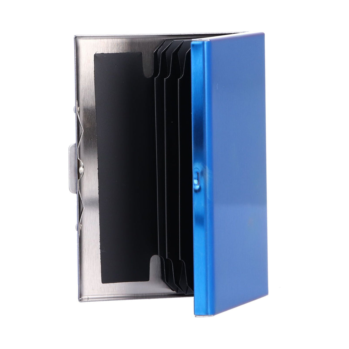 Credit Card Holder Protector Stainless Steel Credit Card Wallet Business Card Case for Men and WomenBlue