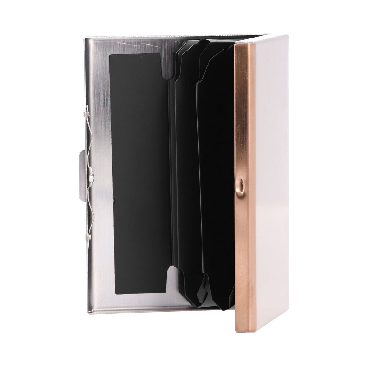 Credit Card Holder Protector Stainless Steel Credit Card Wallet Business Card Case for Men and WomenRose Gold