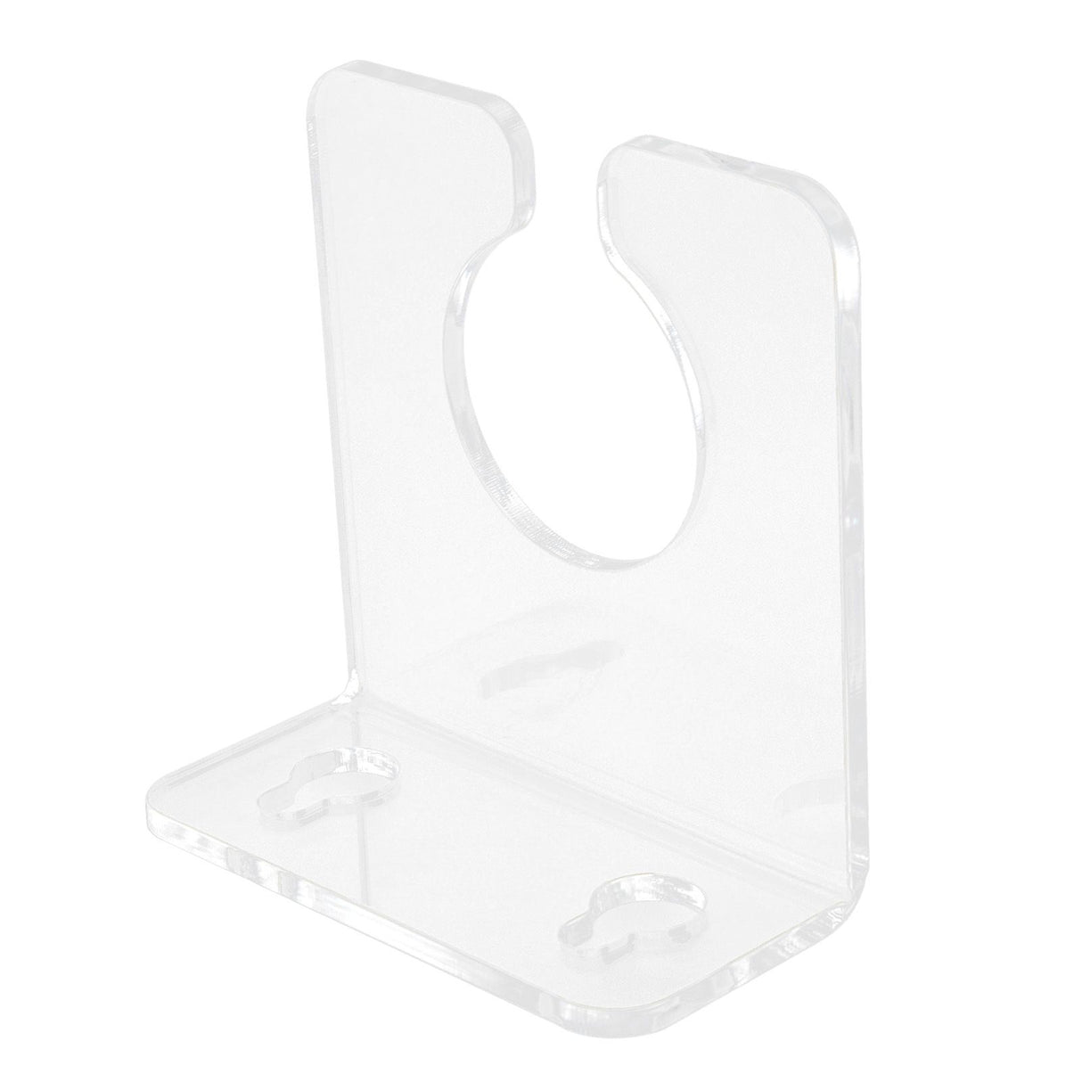 Bathtub Wine Glass Holder with Suction Cups Transparent Acrylic Portable Goblet Rack for Home Bathroom